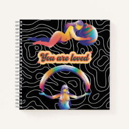 You Are Loved – Rainbow Cosmic Notebook  Notizbuch