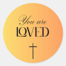 You are loved sticker
