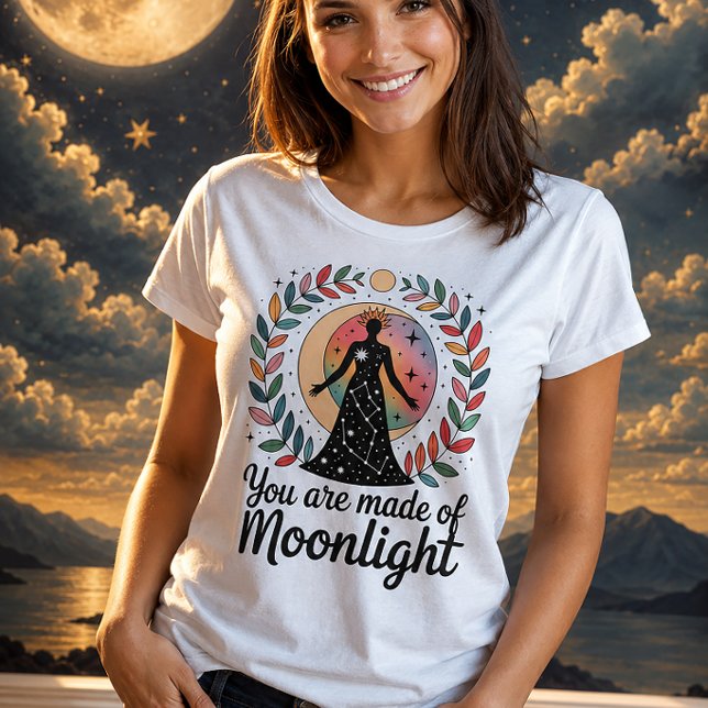 You Are Made Of Moonlight Celestial Goddess T-Shirt (Von Creator hochgeladen)
