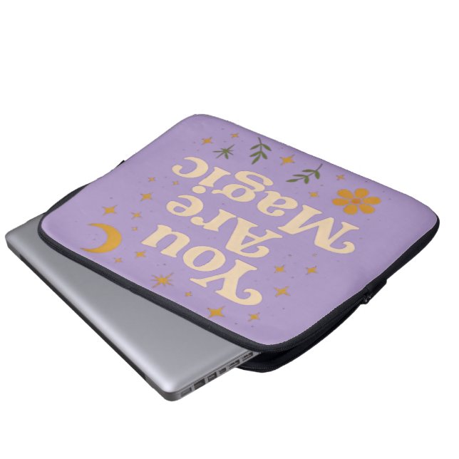 You Are Magic - Inspirational Star Design with Pos Laptopschutzhülle (Vorne Knopf)