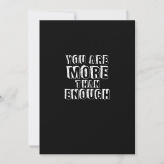 You Are More Than Enough Faith Based Self Love Des Feiertagskarte