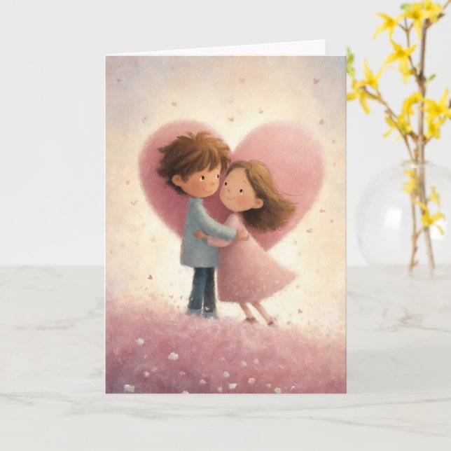 You Are My Always Valentine Card Karte (Gelbe Blume)