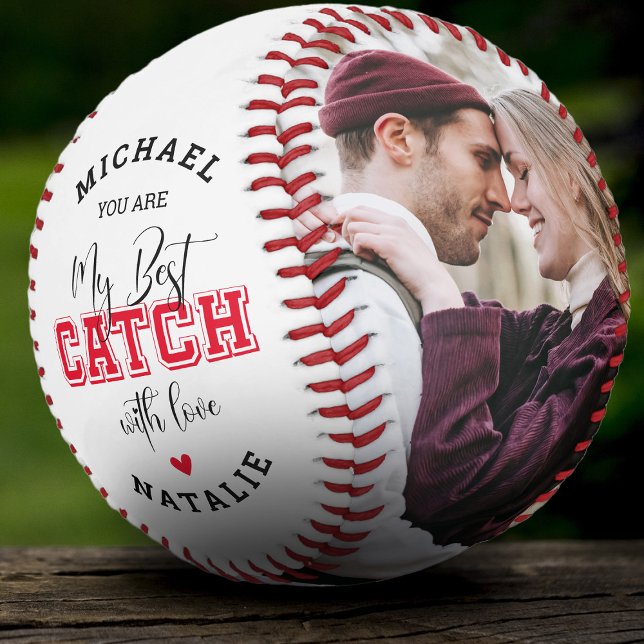 'You are my Best Catch' Boyfriend Couple Foto Baseball (Von Creator hochgeladen)