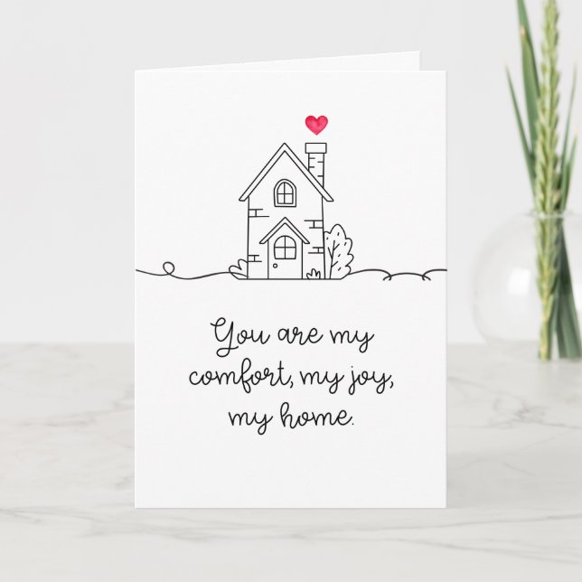 You Are My Home Folded Karte (Vorderseite)