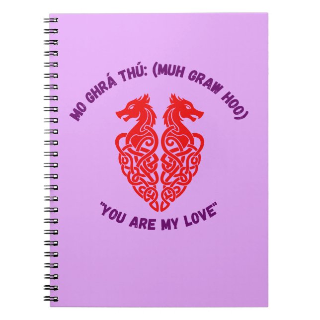 You Are My Love Spiral Journal Notizblock (Vorderseite)