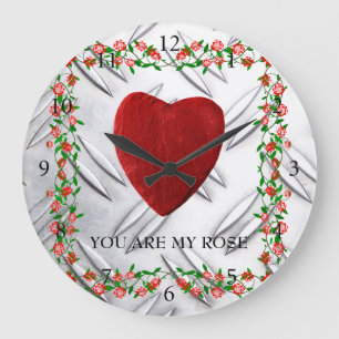 You are my rose große wanduhr