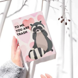 "You are My Shiny Treasure" Funny Raccoon Valentin Einladung