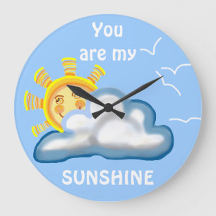 You are my SUNSHINE Große Wanduhr