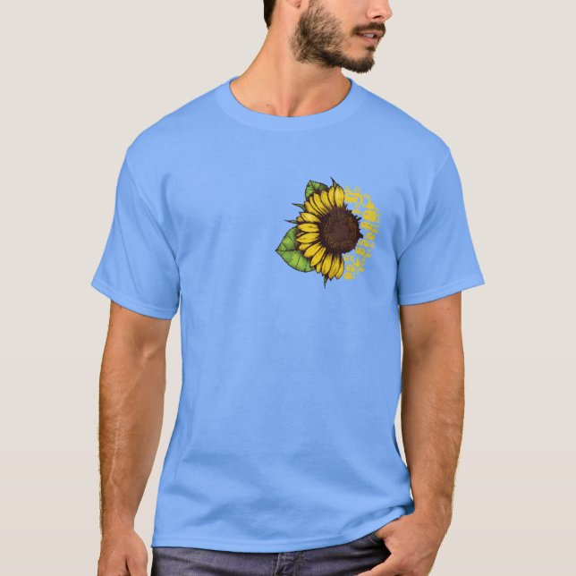 You Are My Sunshine Sunflower Camping Lovers Girls T-Shirt (Vorderseite)