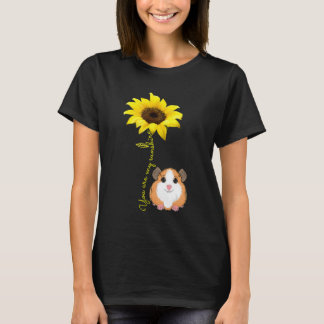 You Are My Sunshine Sunflower Guinea Pig Mom T-Shirt