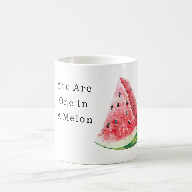 You Are One In A Melon Watermelon Kaffeetasse (Mittel)