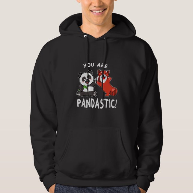 You Are Pandastic Red Panda   Wildlife Animal Hoodie (Vorderseite)
