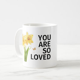 You Are So Loved Floral Christian Kaffeetasse