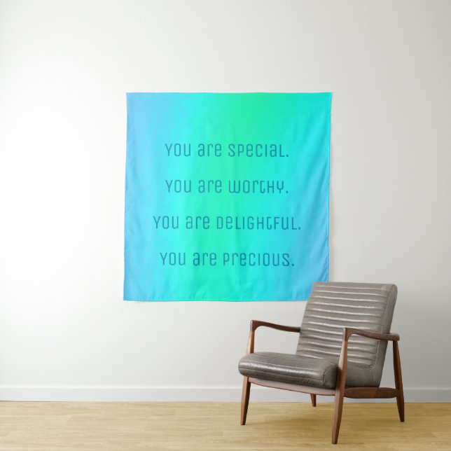 "You Are Special" Wandteppich (Beispiel)