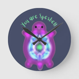 You Are Speshell Turtle Personalized Gift Runde Wanduhr