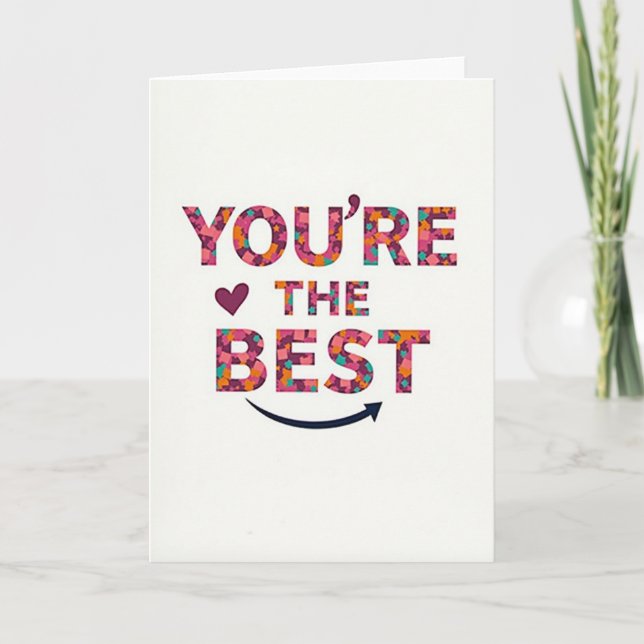 You Are The Best Card Karte (Vorderseite)