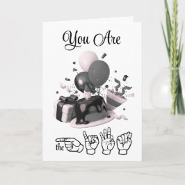 You Are the Gift Birthday Card Feiertagskarte