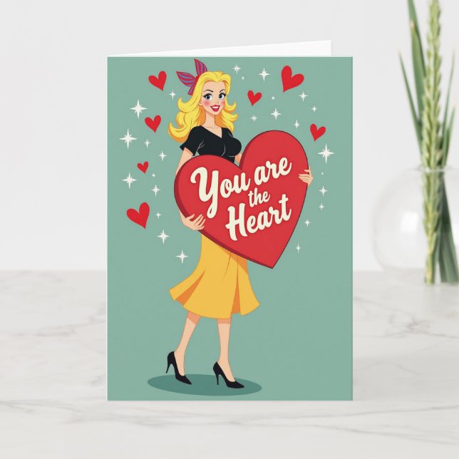 You Are The Heart Of Me Love Card Karte (Vorderseite)