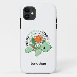 You Are Turtley Awesome Flower Succulent Turtle Case-Mate iPhone Hülle