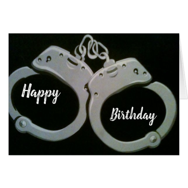 ****YOU ARE UNDER ARREST*** ADULT "BIRTHDAY" HUMOR (Vorderseite (Horizontal))