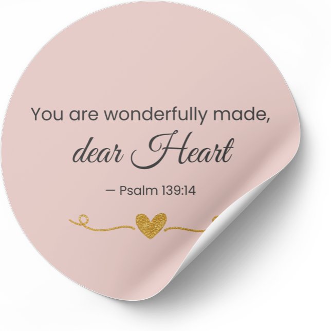 You Are Wonderfully Made Christian Sticker  (Von Creator hochgeladen)