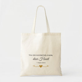 You Are Wonderfully Made – Psalm 139:14 Tote Bag Tragetasche