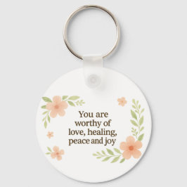 "You are worth" Affirmation Schlüsselanhänger