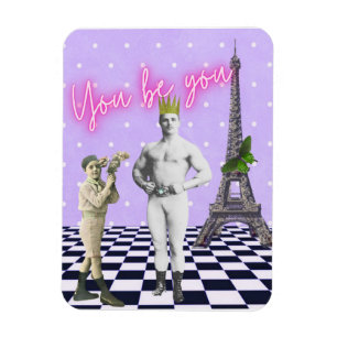 You Be You Funky Vintage Kraftmann Magnet