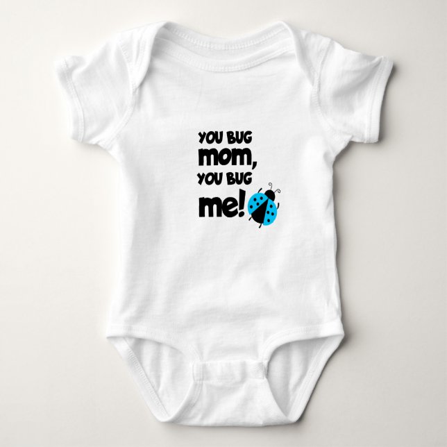 You Bug Mom, You Bug Me – Ladybug Baby Design Baby Strampler (Vorderseite)