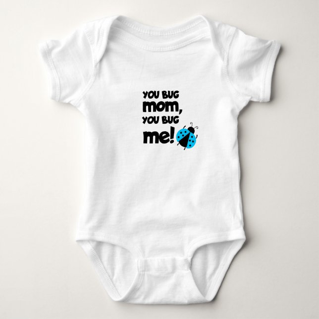 You Bug Mom, You Bug Me – Ladybug Baby Design Strampler (Vorderseite)