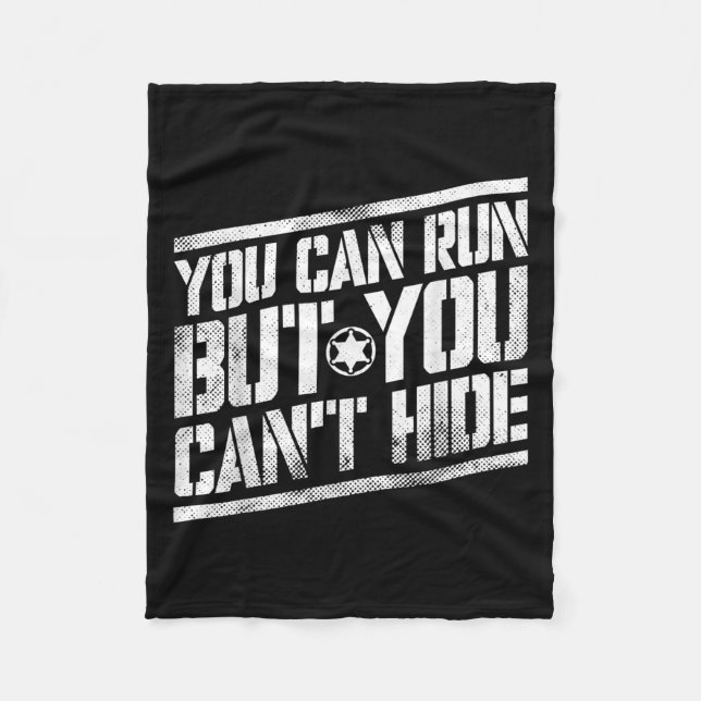 You Can Run But You Can't Hide Bounty Hunter  Fleecedecke (Vorderseite)