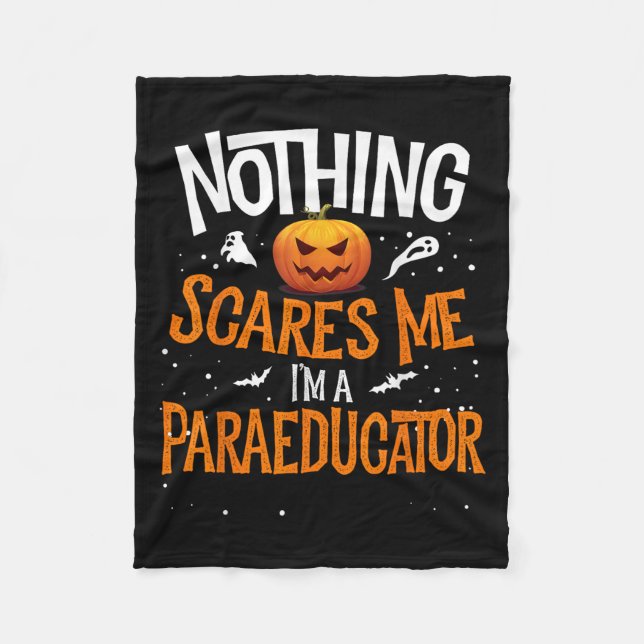 You Cannot E Me I'm A Paraeducator Halloween Para  Fleecedecke (Vorderseite)