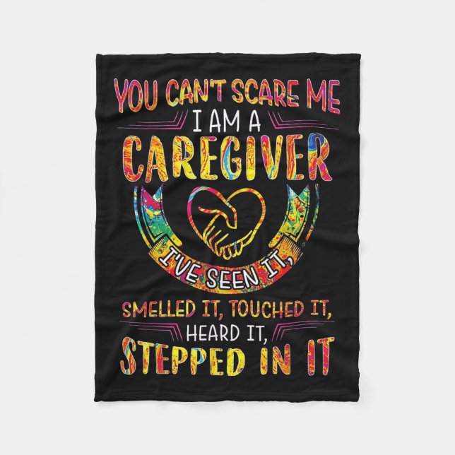 You Can't E Me I Am A Caregiver  Fleecedecke (Vorderseite)