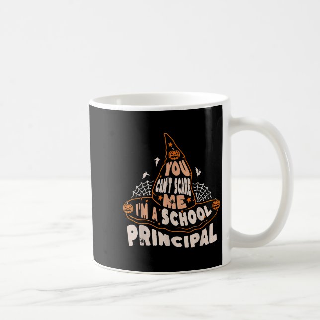 You Can't E Me I Am A School Principal Halloween  Kaffeetasse (Rechts)