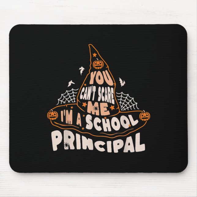 You Can't E Me I Am A School Principal Halloween  Mousepad (Vorne)
