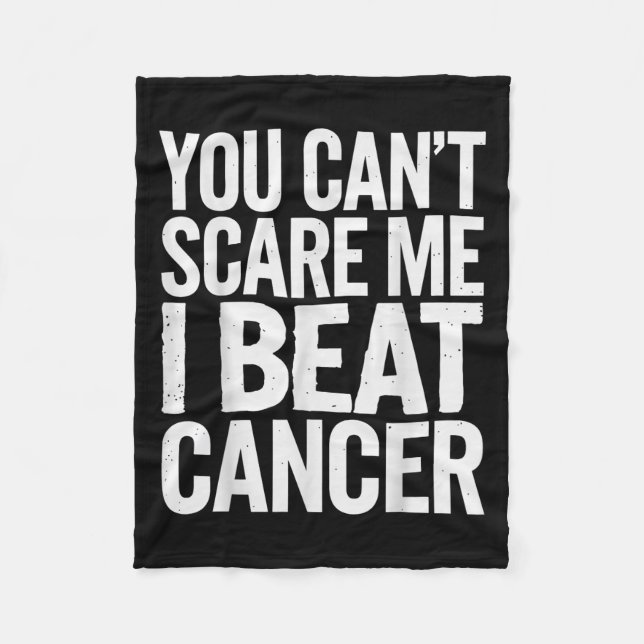 You Can't E Me I Beat Cancer  Fleecedecke (Vorderseite)