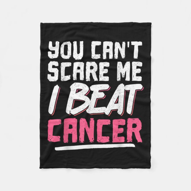 You Can't E Me I Beat Cancer  Fleecedecke (Vorderseite)