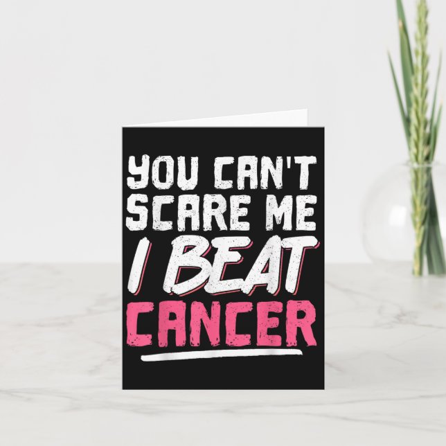 You Can't E Me I Beat Cancer  Karte (Vorderseite)