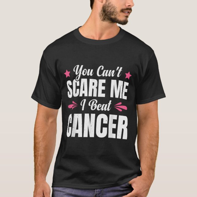You Can't E Me I Beat Cancer  T-Shirt (Vorderseite)