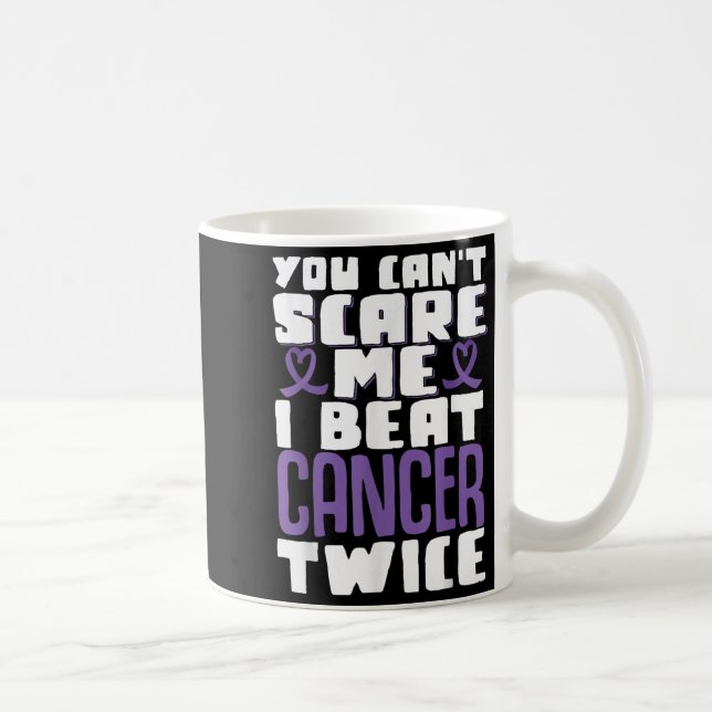 You Can't E Me I Beat Cancer Twice  Kaffeetasse (Rechts)