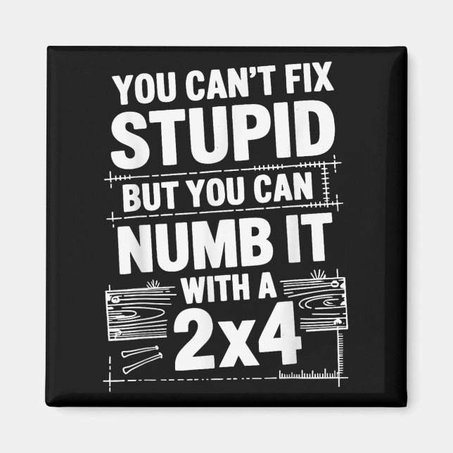 You Can't Fix Stud But You Can Numb It With A 2x4  Magnet (Vorne)