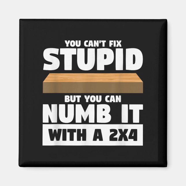 You Can't Fix Stud But You Can Numb It With A 2x4  Magnet (Vorne)