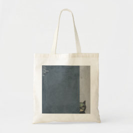 ”You can't hide anything from a cat”　tote bag Tragetasche
