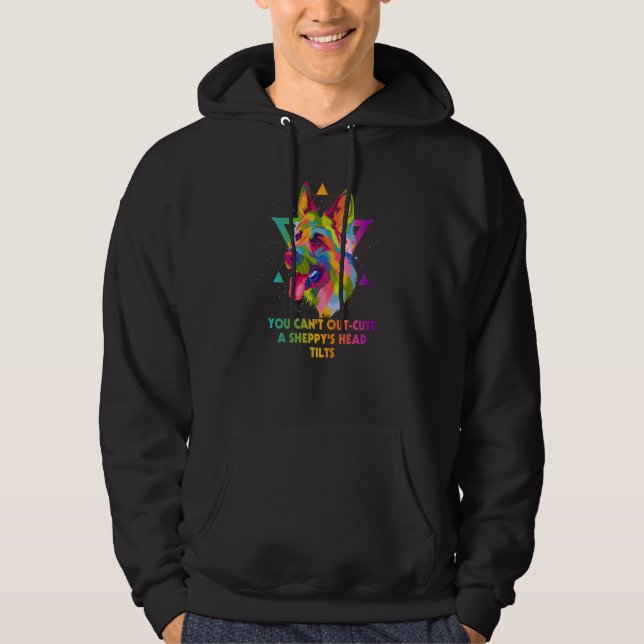 You Cant Out Cute Sheppys Head Tilts German Shephe Hoodie (Vorderseite)
