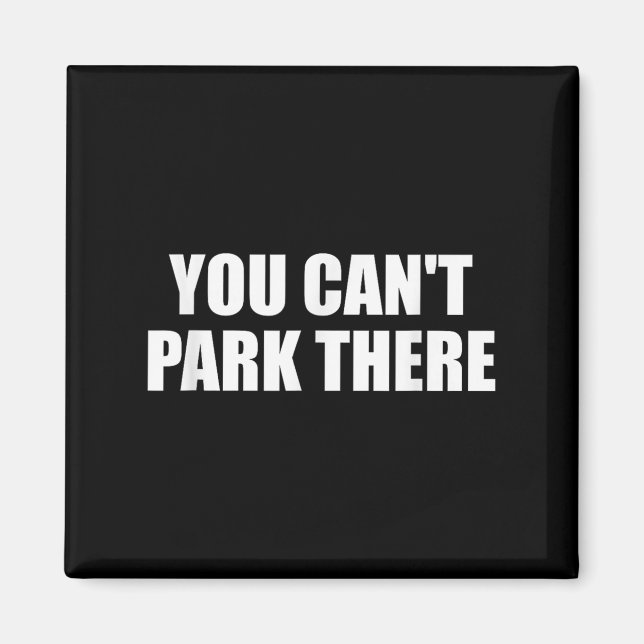 You Cant Park Es Funny Virgin Auto Meme Sarcasm Magnet (Vorne)