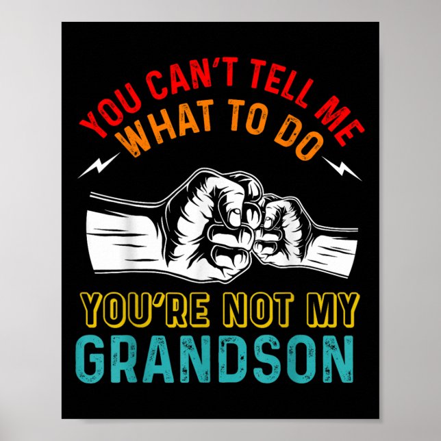 You Can't Tell Me What To Do You're Not My Grandso Poster (Vorne)