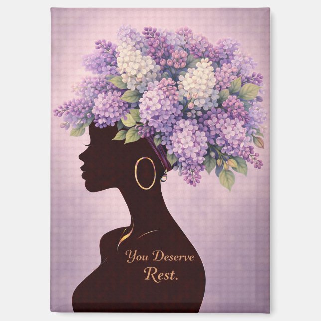 You Deserve Rest Inspirational Magnet (Vorderseite)