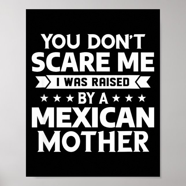 You Don't E Me I Was Raised By A Mexican Mother  Poster (Vorne)
