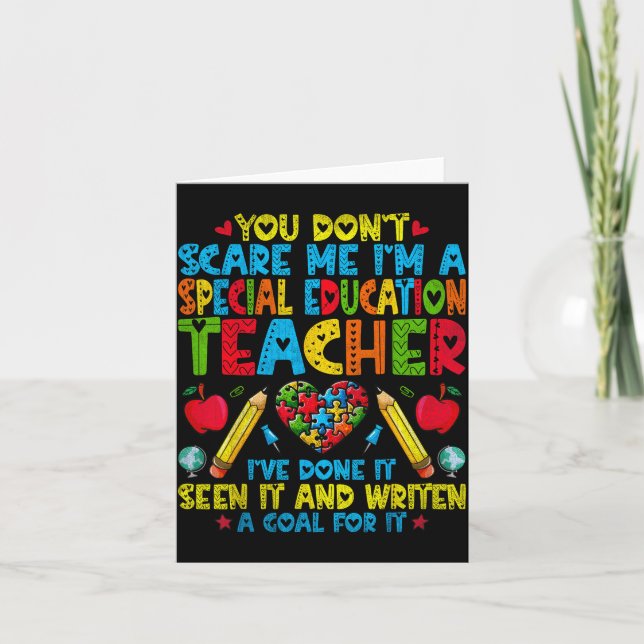 You Don't E Me I'm A Special Education Teacher - S Karte (Vorderseite)