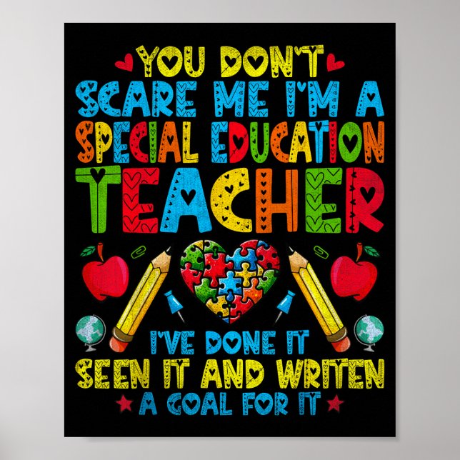 You Don't E Me I'm A Special Education Teacher - S Poster (Vorne)